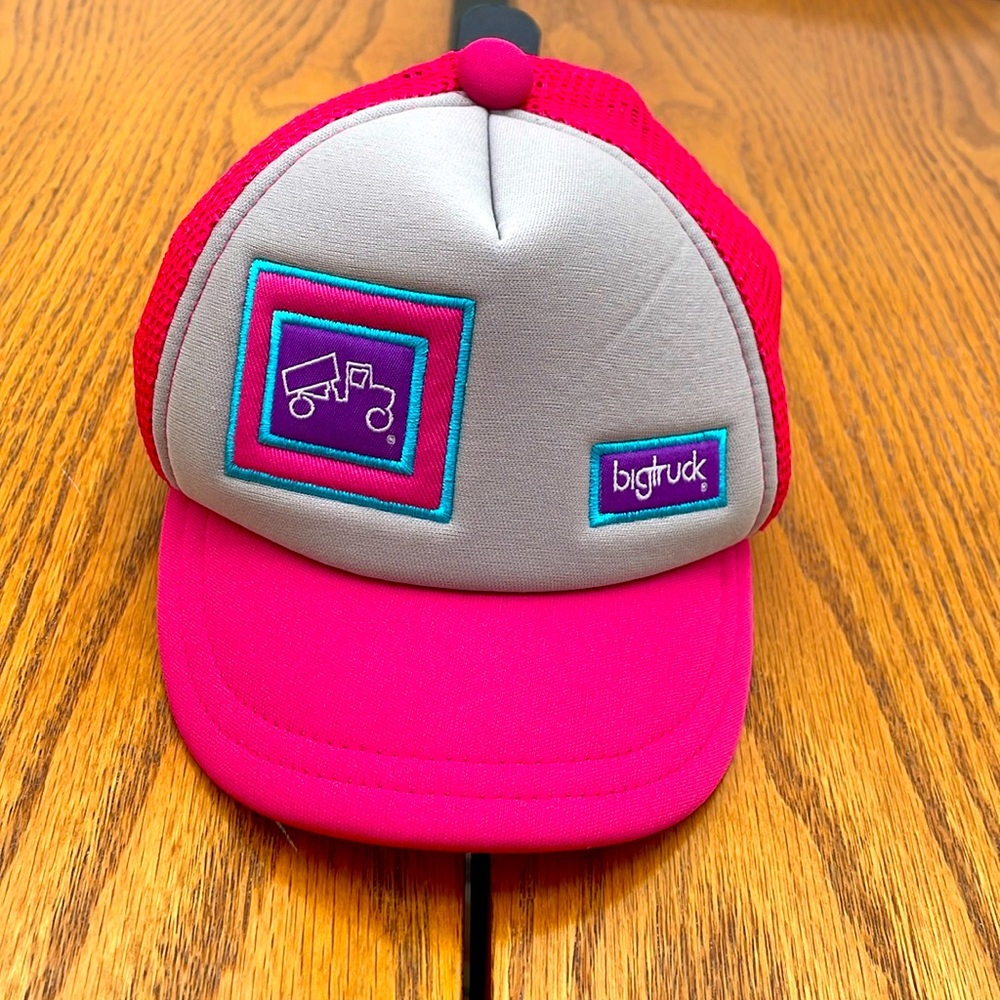 Big Truck Baby Hat Girls Pink 48cm